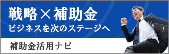 戦略×補助金　ビジネスを次のステージへ　補助金活用ナビ