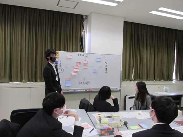 「若手社員のモチベーション向上研修」演習の風景（2）