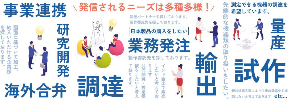 ジェグテックでは多種多様なニーズが発信されています。