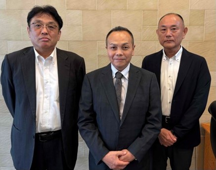 左：白山氏　真ん中：八田氏　右：細川氏